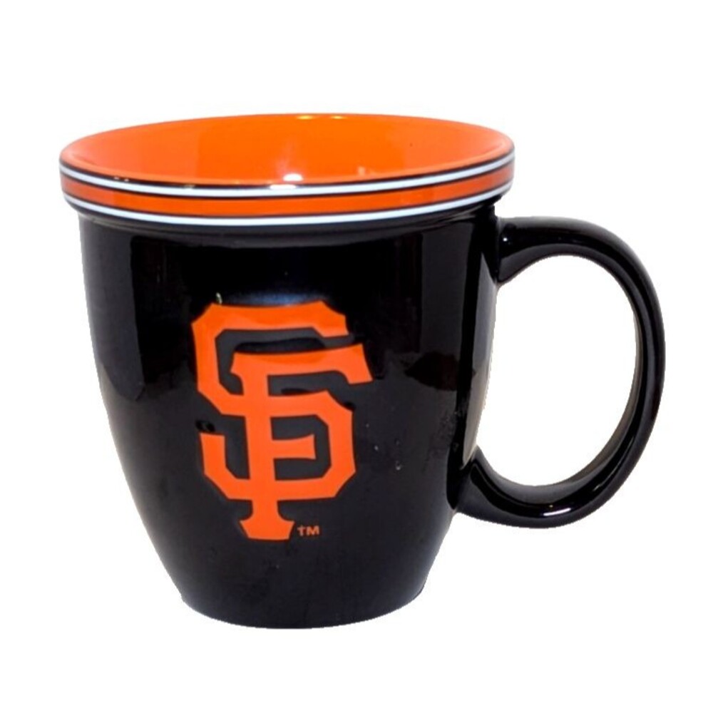 SF San Francisco Giants Coffee Mug Cup Boelter Brands MLB Black Orange Embossed